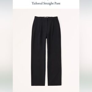 Abercrombie Tailored straight pant black size 24